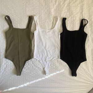 Abercrombie & Fitch Seamless Tank Bodysuits - Set of 3